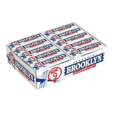 Brooklyn Spearmint Chewing Gum - Box 20 Stick Gomme Masticare